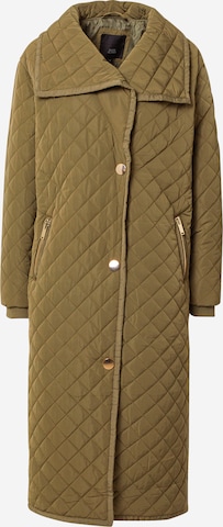 River Island Between-Seasons Coat in Green: front