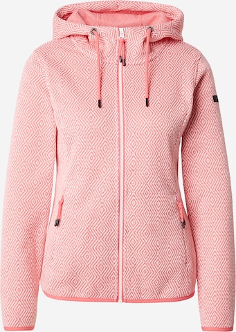 ICEPEAK Функционално поларено яке 'Adrian' в розово: отпред