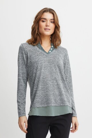 Fransa Strickpullover 'REXAN' in Grau: predná strana