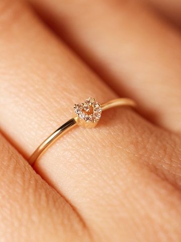 Lucardi Ring in Gold: front
