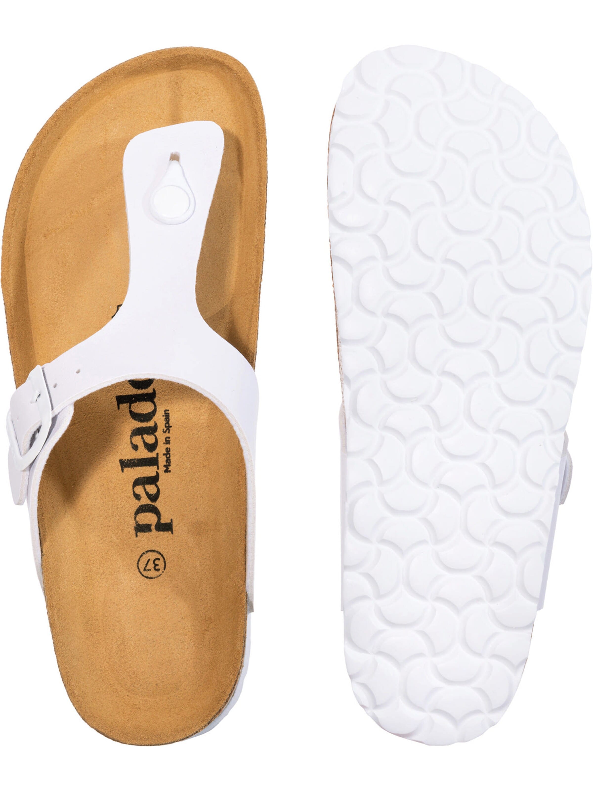 Palado T-bar sandals 'Palado Kos Matt' in White