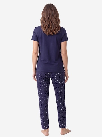 SCHIESSER Pajama 'Mix & Relax' in Blue