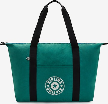 KIPLING Shopper táska 'ART M LITE CEN' - zöld: elől