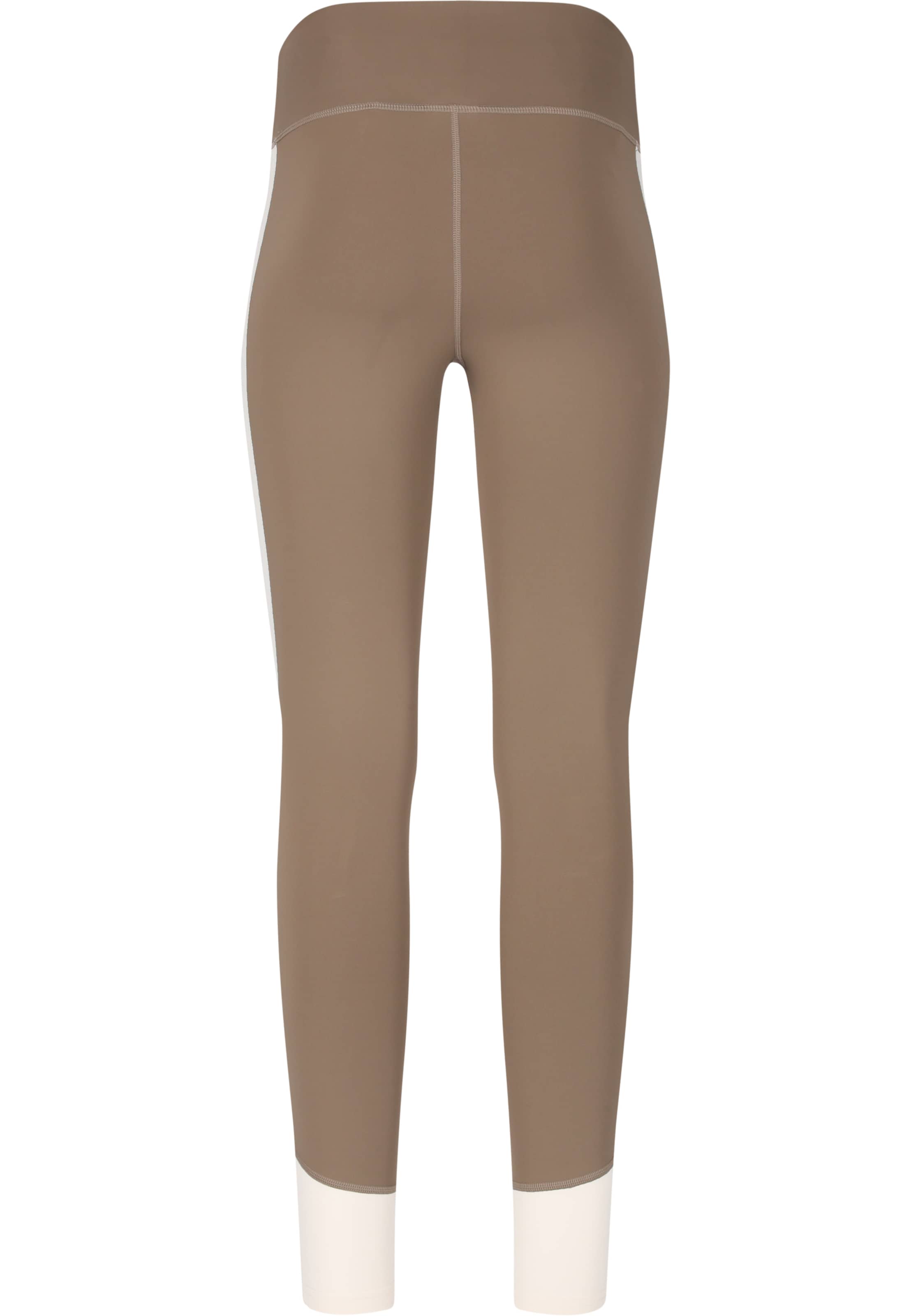 Athlecia Skinny Workout Pants 'Lris' in Brown