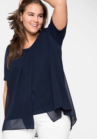 SHEEGO Bluse in Blau