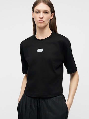 juoda EA7 Emporio Armani Marškinėliai