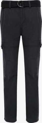 Pantaloni cargo 'Pane' di Threadbare in nero: frontale