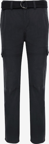 Threadbare Slimfit Cargobroek 'Pane' in Zwart: voorkant