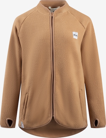 Veste en polaire fonctionnelle 'Redwood' Eivy en marron : devant