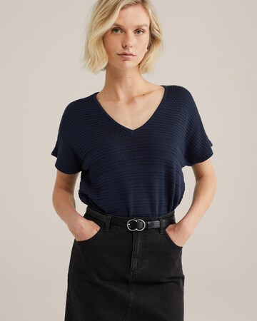 WE Fashion Shirt in Blue: front