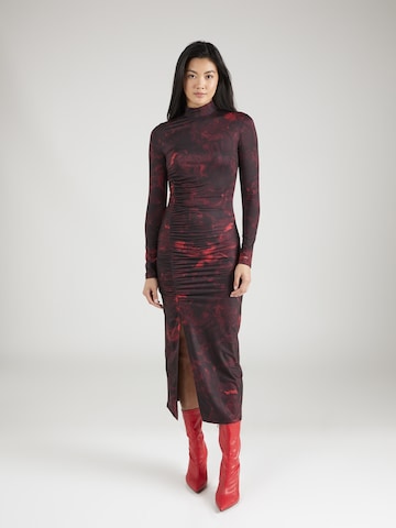 HUGO Obleka 'Neuria' | rdeča barva: sprednja stran