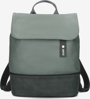 ZWEI Backpack 'JANA JR13' in Green: front