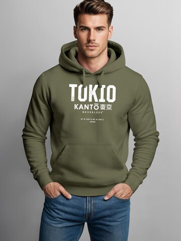 Neverless Sweatshirt 'Tokio' in Green
