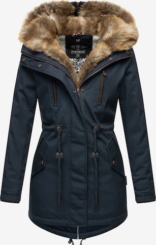 NAVAHOO Winter Jacket 'Diamond' in Blue: front