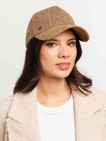 LOEVENICH Basecap in Beige: Vorderseite