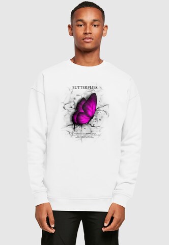 Merchcode Sweatshirt in White: front