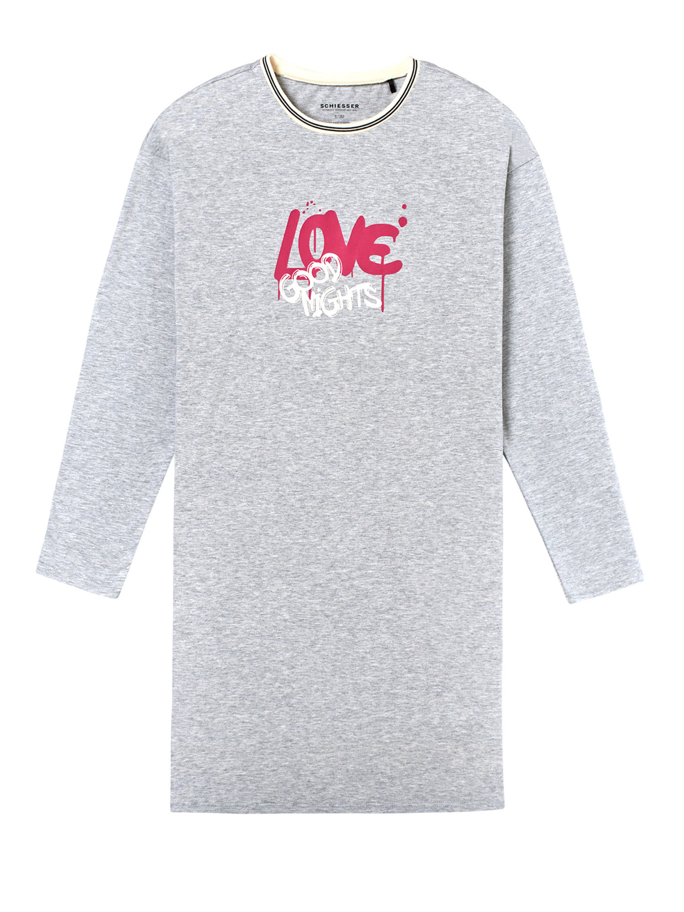 Chemise de nuit ' Nightwear ' SCHIESSER en gris : devant
