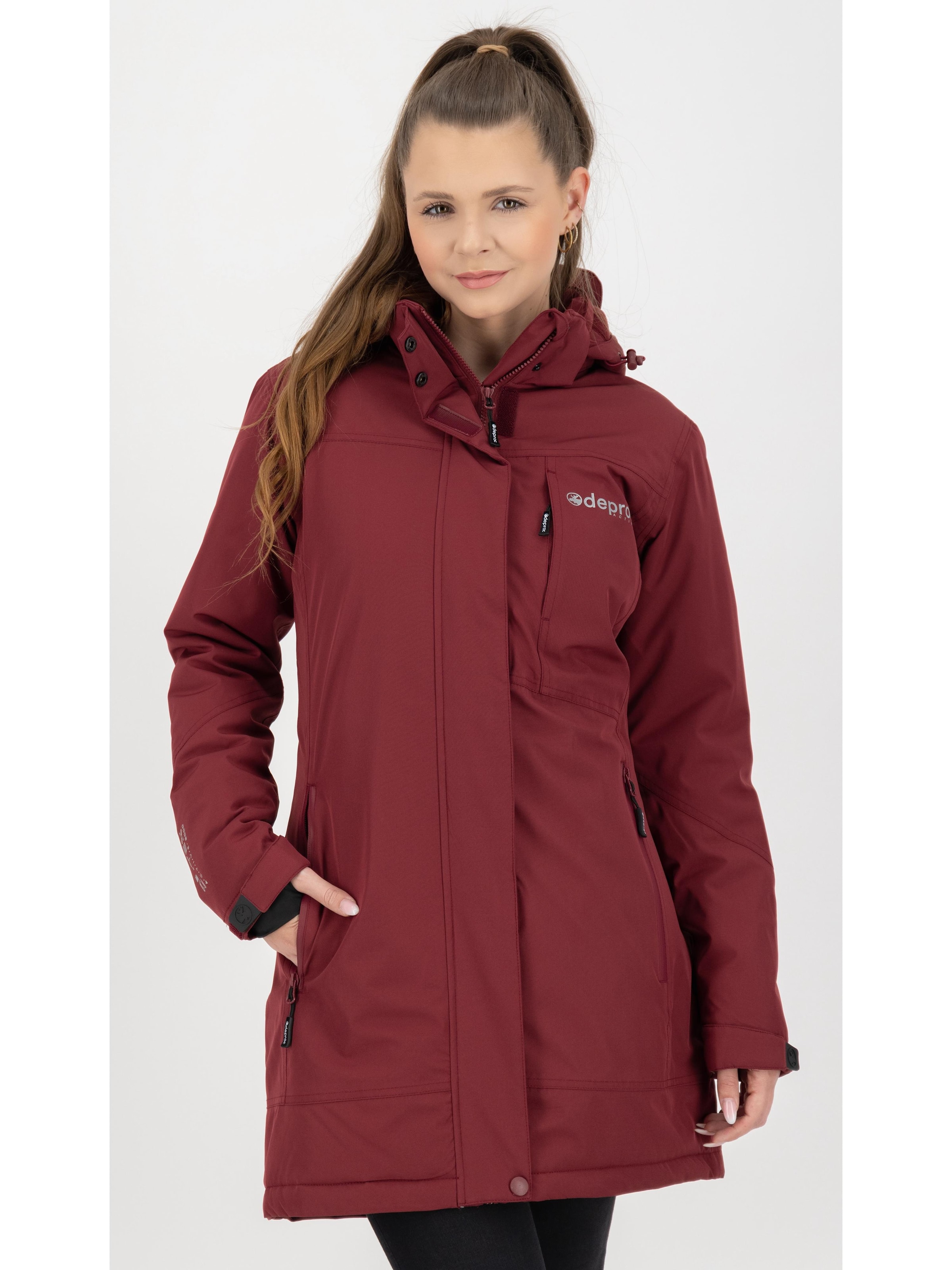 deproc Winterjacke 'MONTREAL WMN'‌ in Rot: Vorderseite