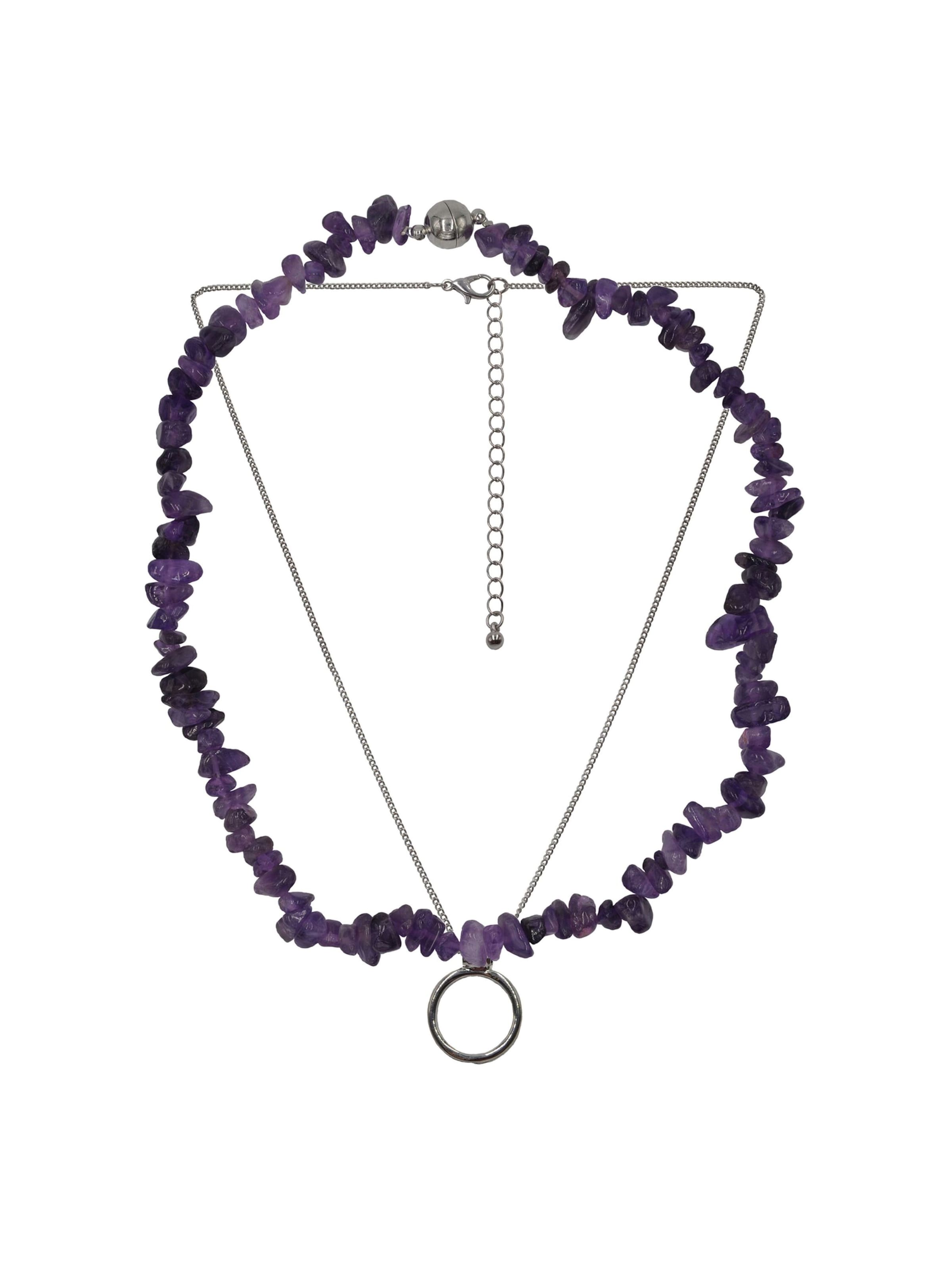 Steuer Kette in Lila: Vorderseite