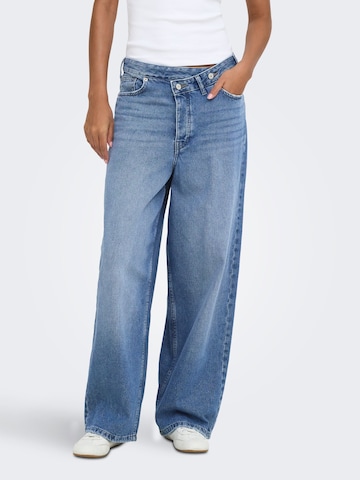 ONLY Baggy Jeans 'ONLElla-Amber' in Blauw: voorkant