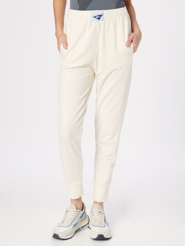 Coupe slim Pantalon de sport 'Les Mills' Reebok en blanc : devant