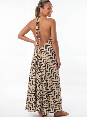Robe d’été 'Jungle Bloom' Shop Karey en beige