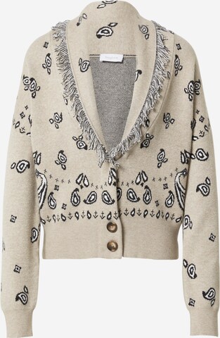 Frogbox Knit Cardigan in Beige: front