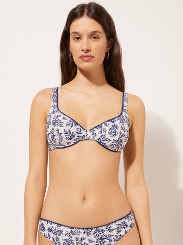 CALZEDONIA Balconette BLU CORALS in Blau: Vorderseite