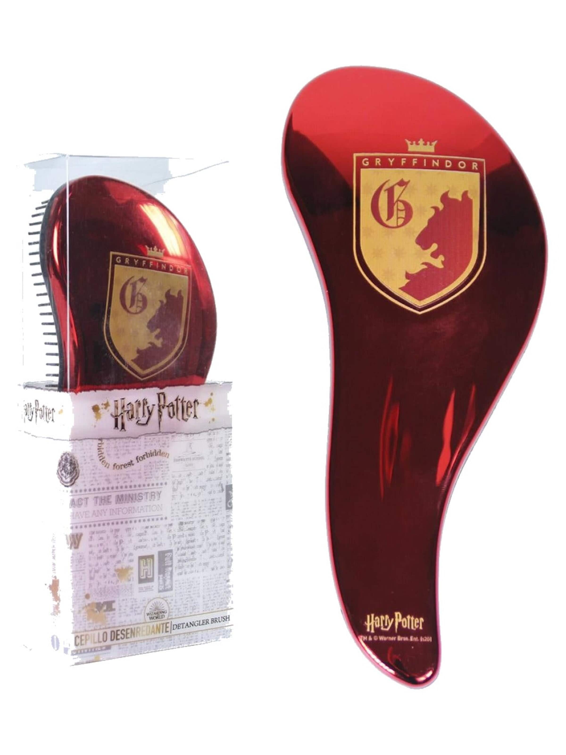 Harry Potter Set 'Harry Potter Gryffindor Borstel Metallic Rood' in Rood: voorkant