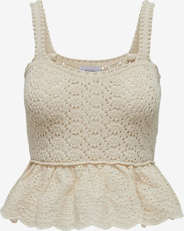 Tops en tricot 'Chrissia' ONLY en beige : devant