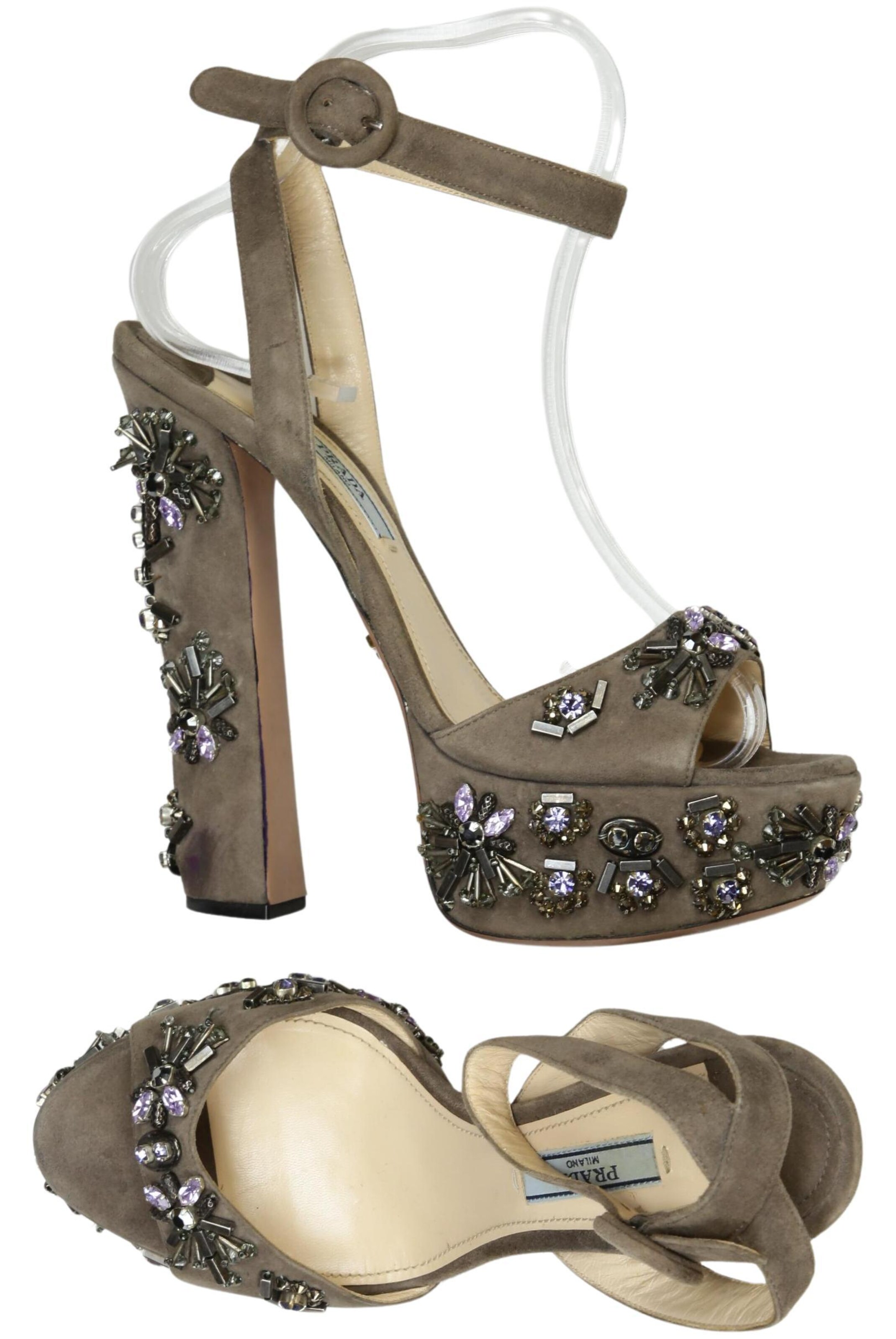 PRADA Sandalen 37 in Braun: Vorderseite