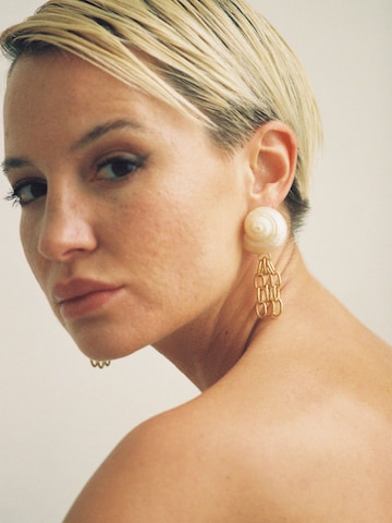 Boucles d'oreilles 'Monik' LA MAISON GISEL B. en blanc