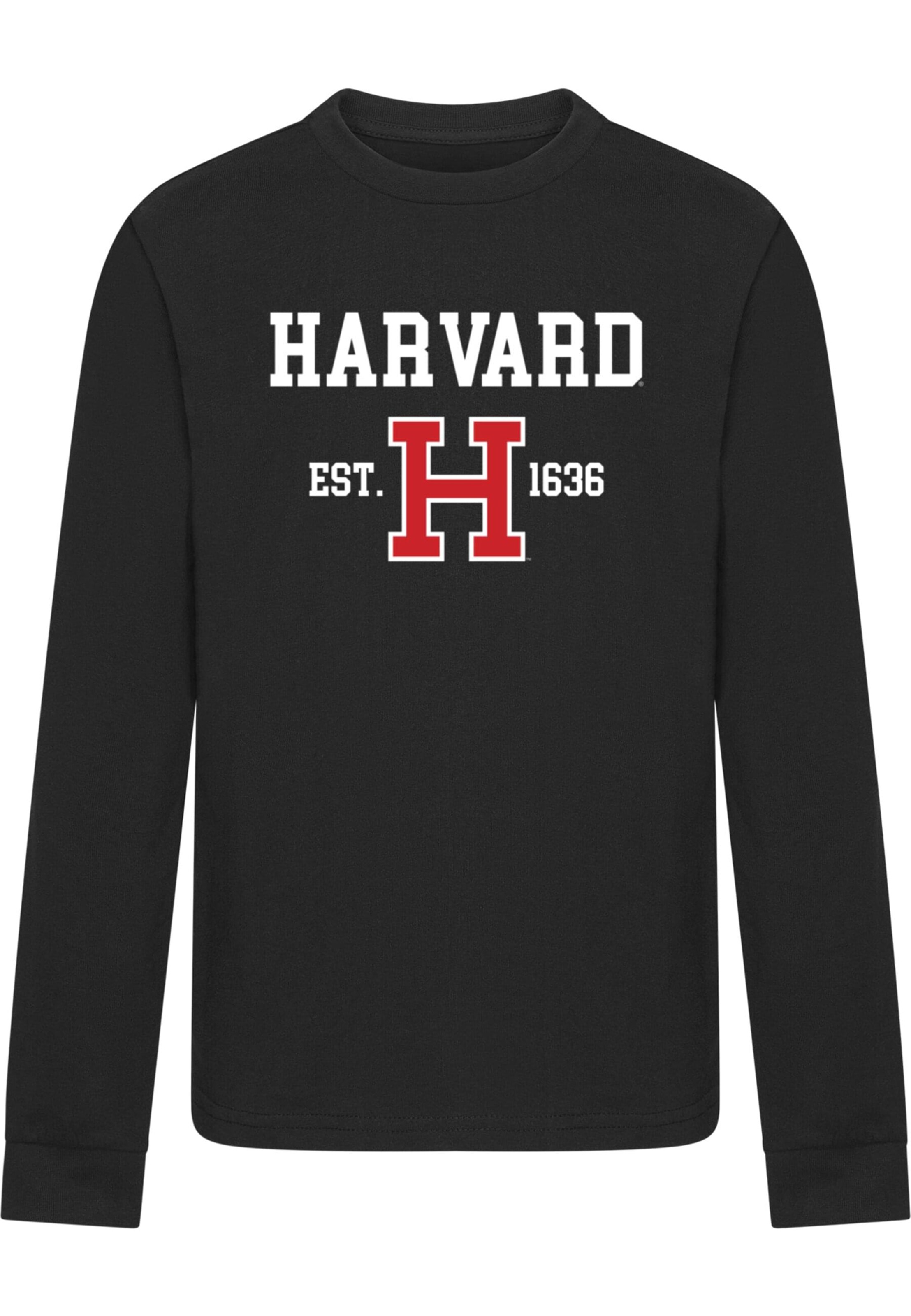 Merchcode Shirt 'Harvard University - Est 1636' in Black: front