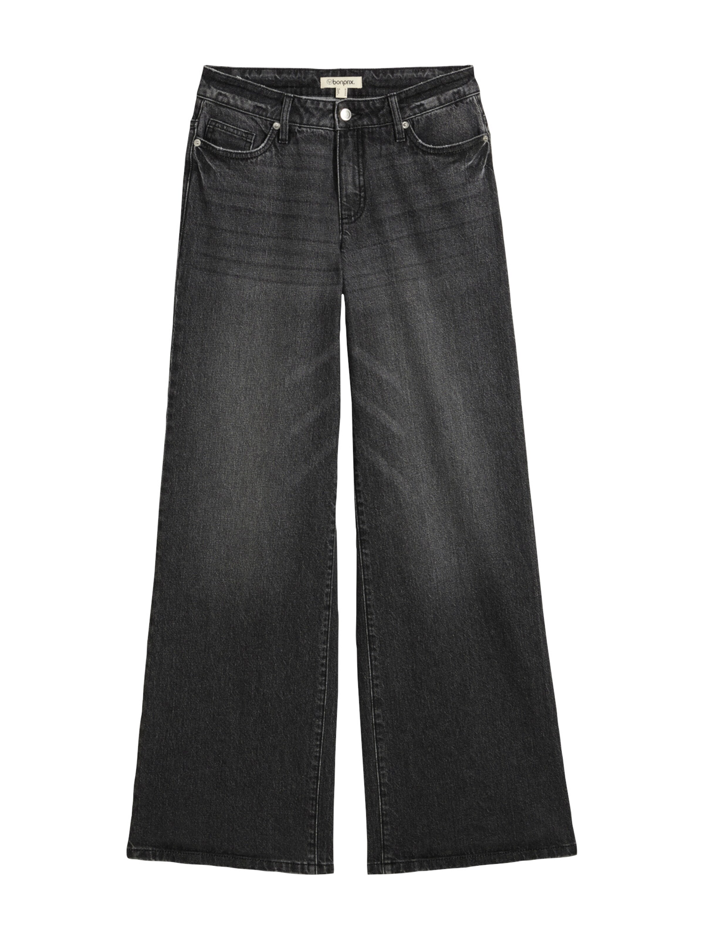 bonprix Wide Leg Jeans in Schwarz: Vorderseite