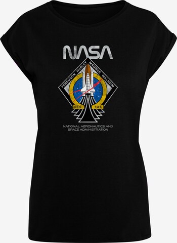 Merchcode Shirt 'NASA - STS135' in Zwart: voorkant