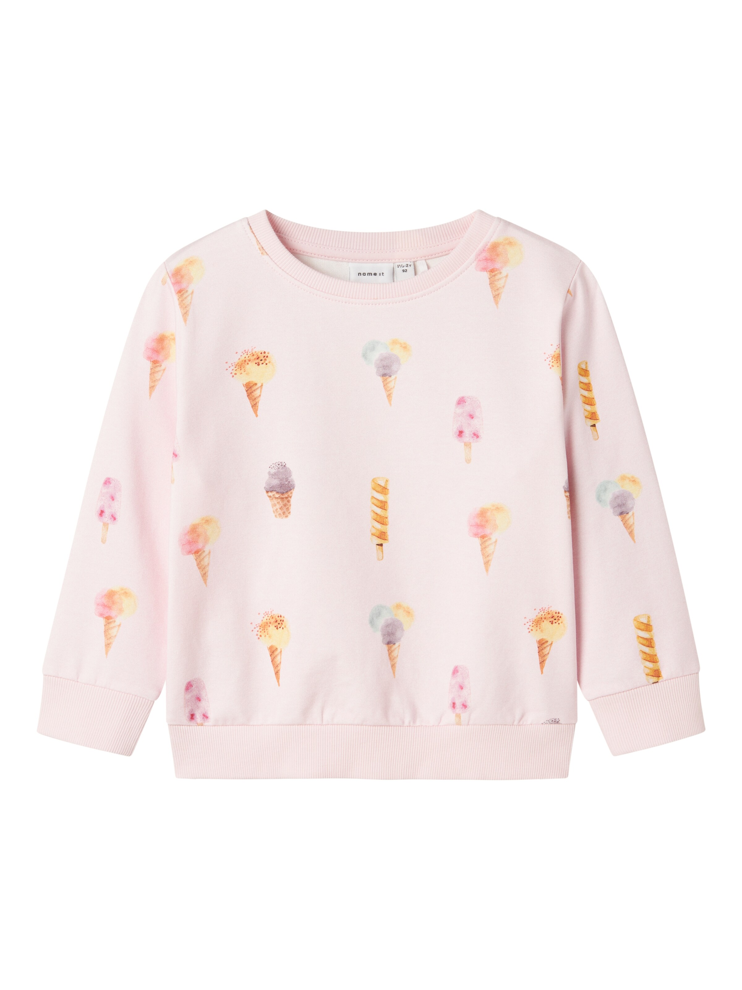 NAME IT Sweatshirt 'NMFJillian' i pink: forside