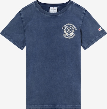 T-Shirt Champion Authentic Athletic Apparel en bleu : devant