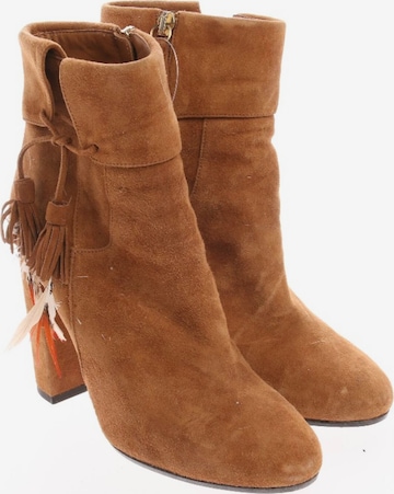 Aquazzura Dress Boots in 35 in Brown: front
