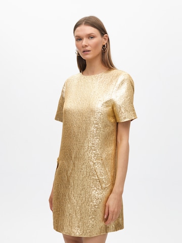 Lola Casademunt Kleid in Gold: Vorderseite