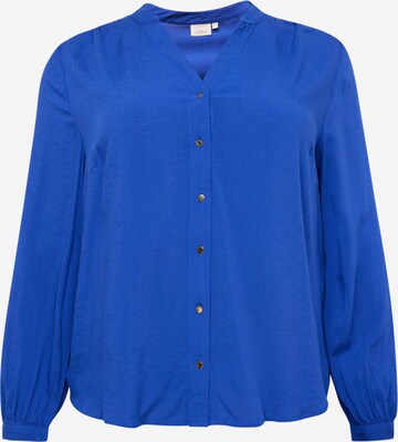 Camicia da donna 'SUTTON' di ONLY Carmakoma in blu: frontale