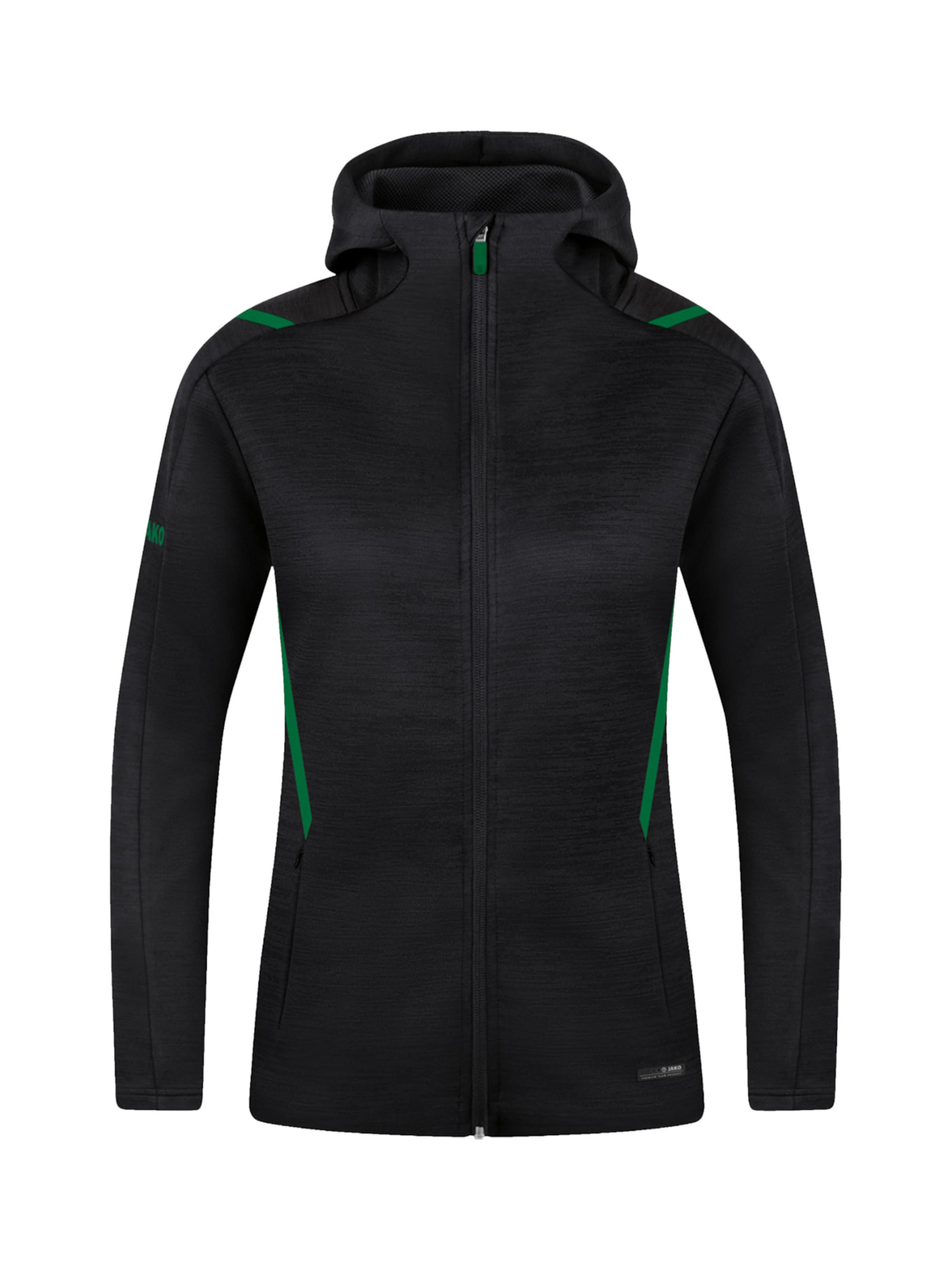 JAKO Sportjacke 'Challenge' in Schwarz: Vorderseite