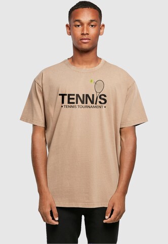 Maglietta 'Tennis Racket' di Merchcode in beige: frontale