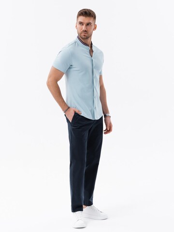 Ombre Slim fit Button Up Shirt 'K543' in Blue