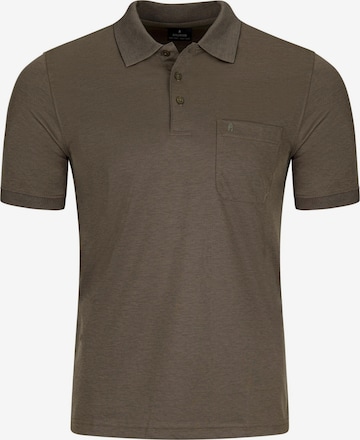 Ragman Shirt 'Basic' in Braun: Vorderseite