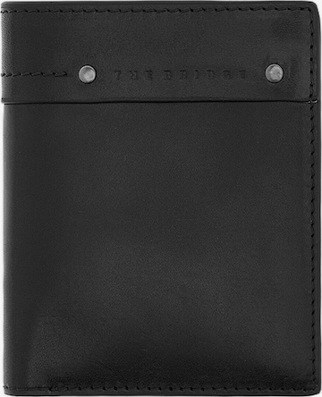 The Bridge Wallet in Black: front