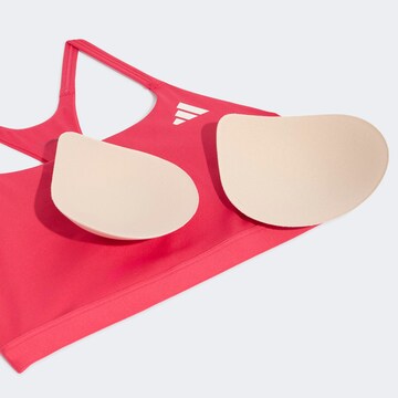 ADIDAS PERFORMANCE Bustier Sport-BH 'Opt Ess' in Pink