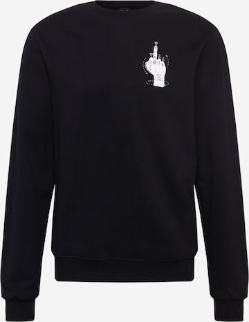 Iriedaily Sweatshirt 'Palmistry Crew' i svart: framsida