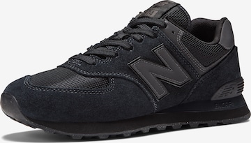 Baskets basses '574' new balance en noir : devant