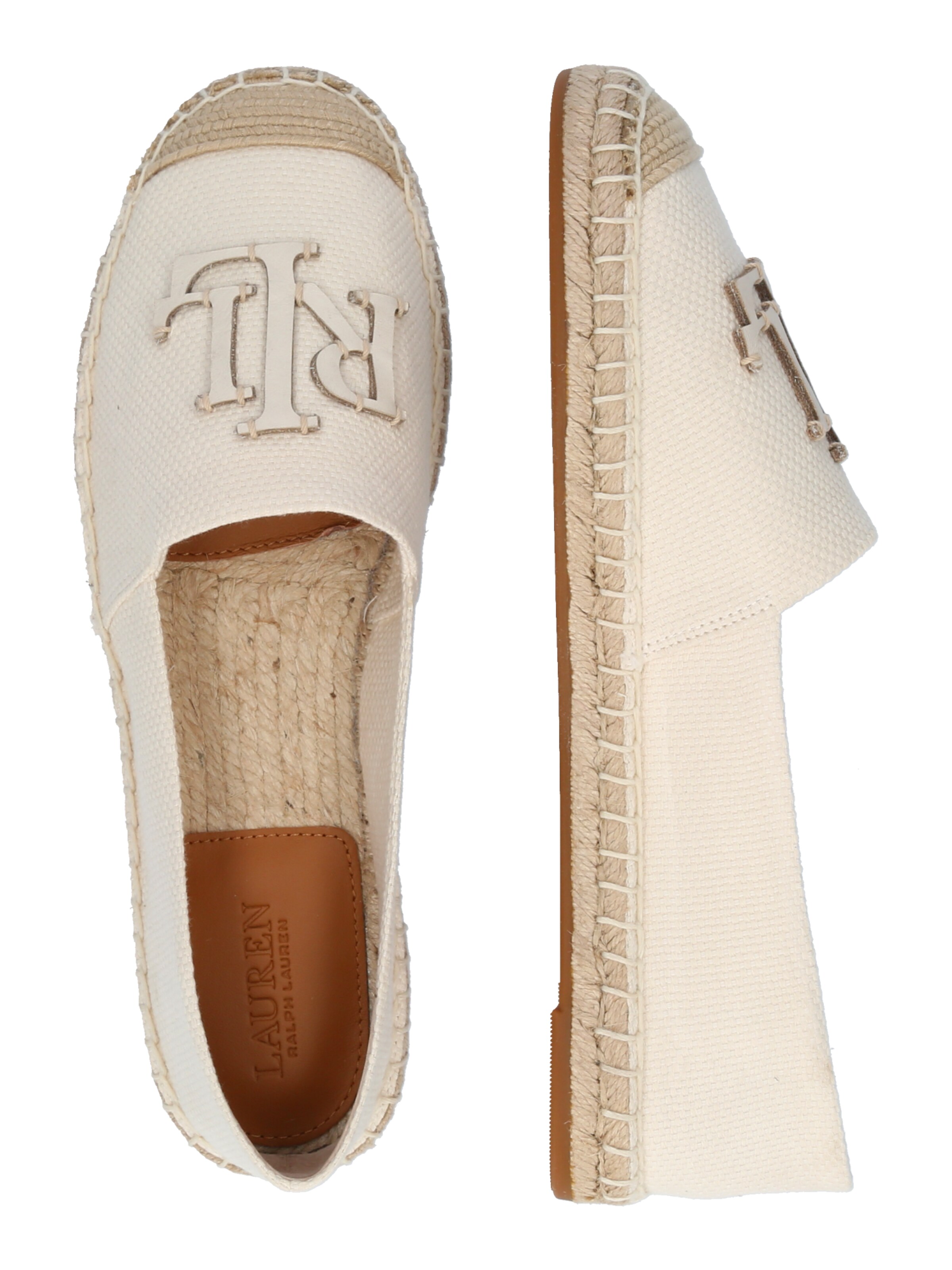 Lauren Ralph Lauren Espadryle 'CAMERYN' w kolorze biały