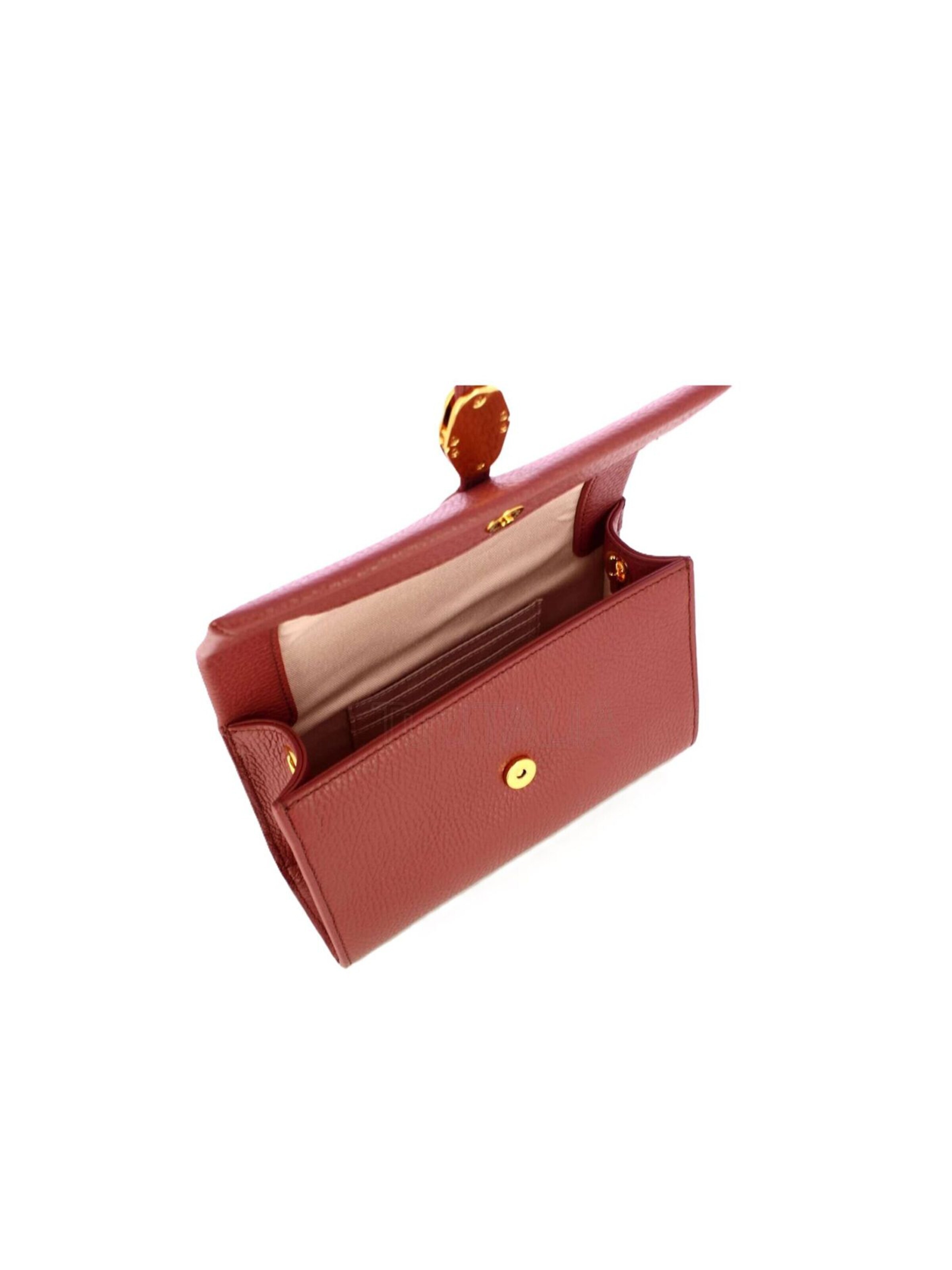 Coccinelle Schoudertas 'Coccinelle Dorian Mini Bag Grained Leather' in Bruin